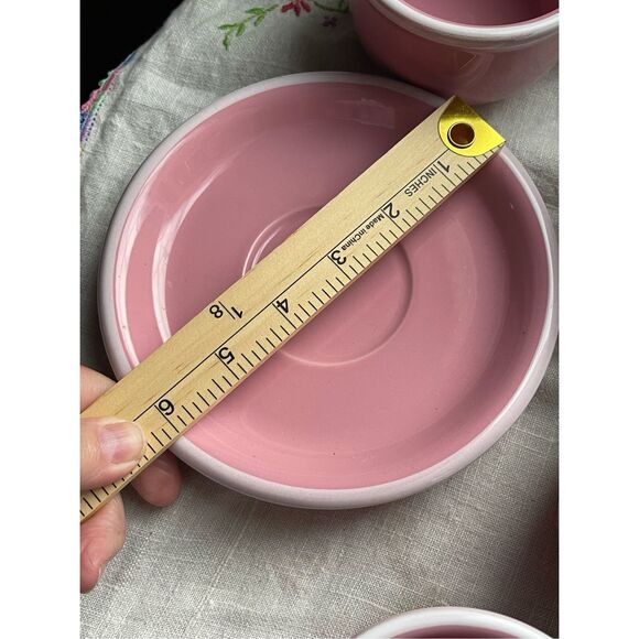 Studio Nova Pink Sherbet 4 cups and 2 saucers - Picture 4 of 7